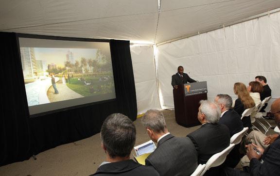 Temporary Terminal Groundbreaking