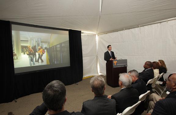 Temporary Terminal Groundbreaking