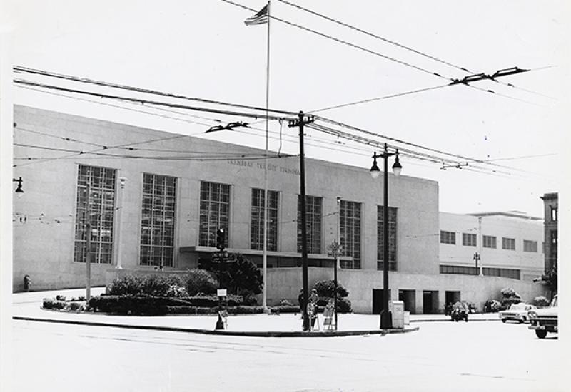 Transbay Terminal—View from Mission & Fremont (1964)