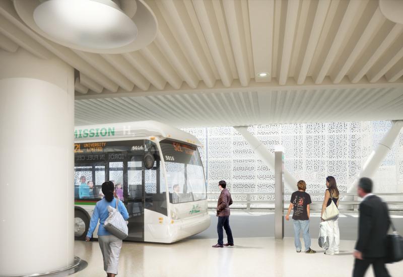 Bus Deck Interior View