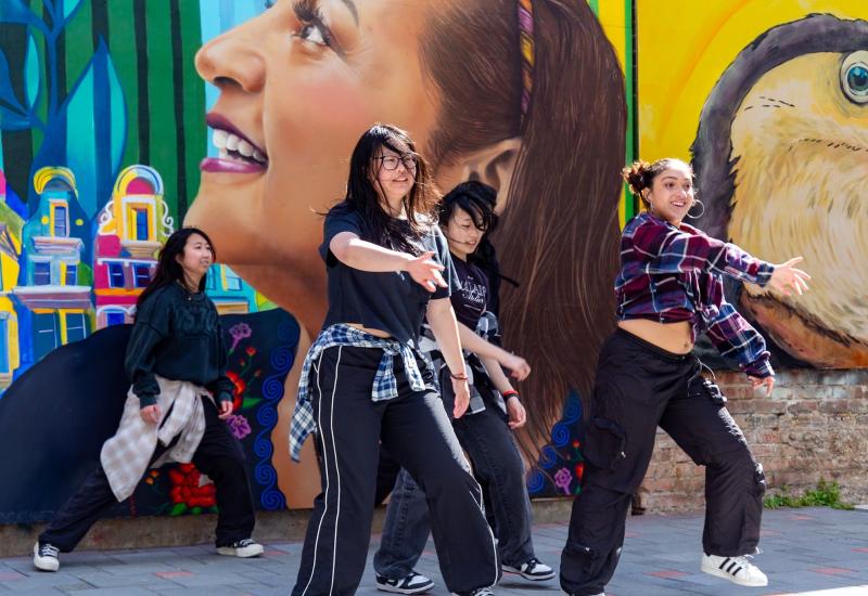 Youth performing 