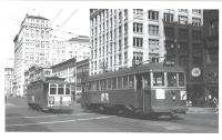 Streetcars at 1st and Market (1948)